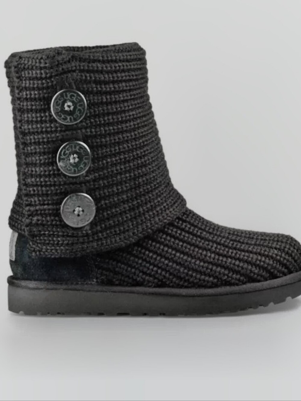 UGG Black Classic Cardy Knit Boots ❤️